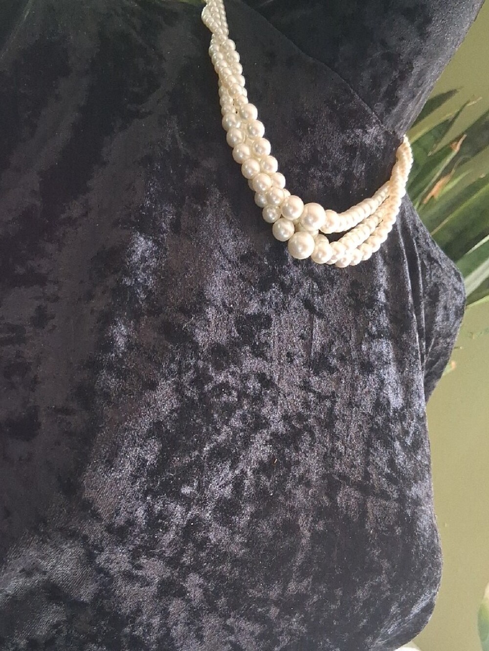 Macy's Three-Strand Pearl Necklace - Ivory - Picture 6 of 7